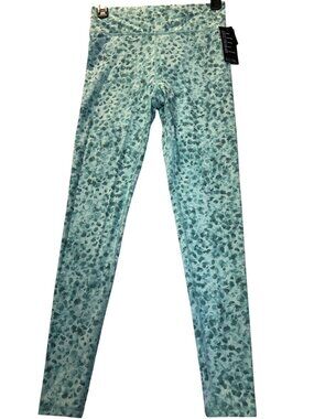 Ideology Womens XS High-Waisted Teal Printed Leggings With UPF 50+ Rapidry Flex